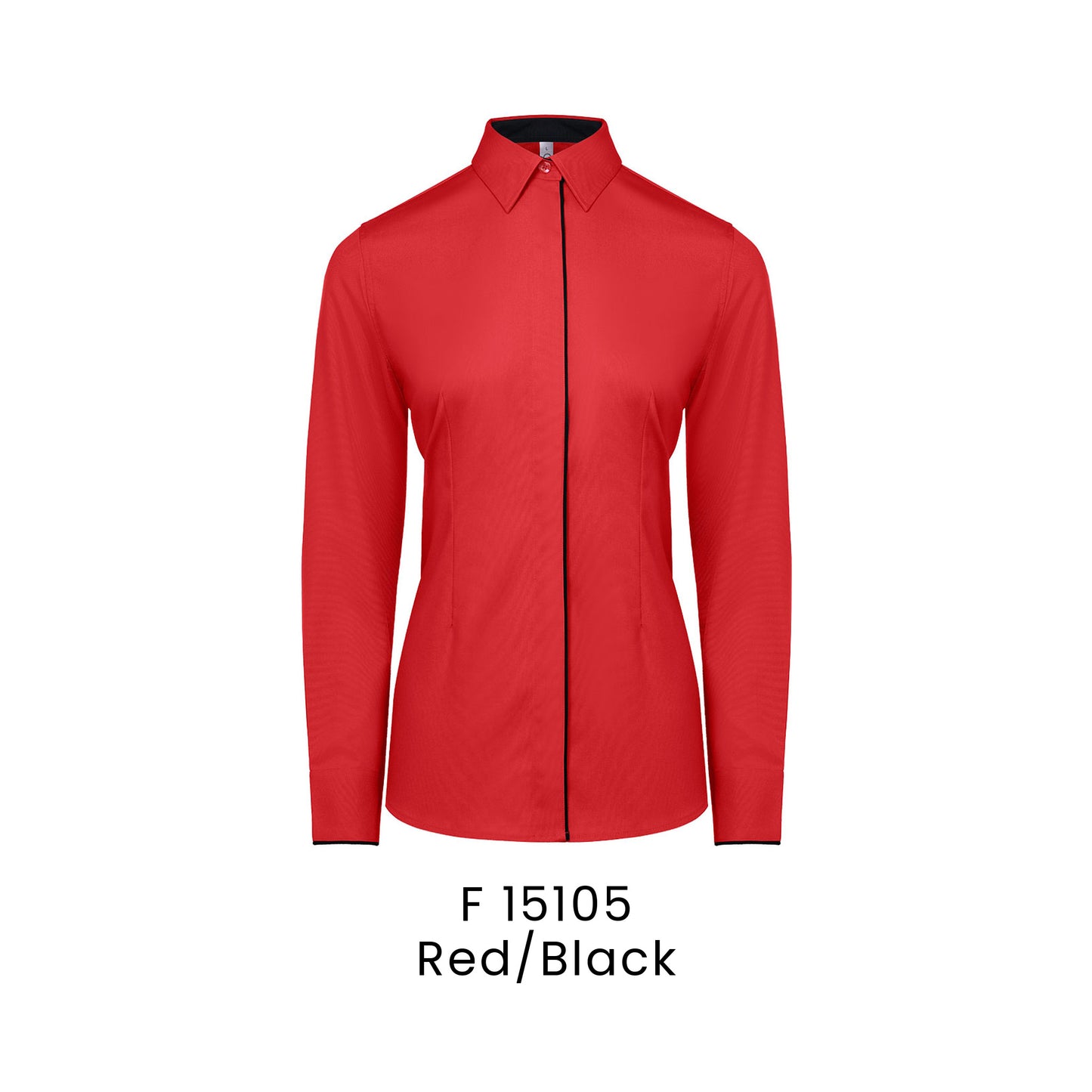 F 15105 Red/Black - F151 corporate uniform shirt