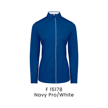 F 15178 Navy Pro/White - F151 corporate uniform shirt