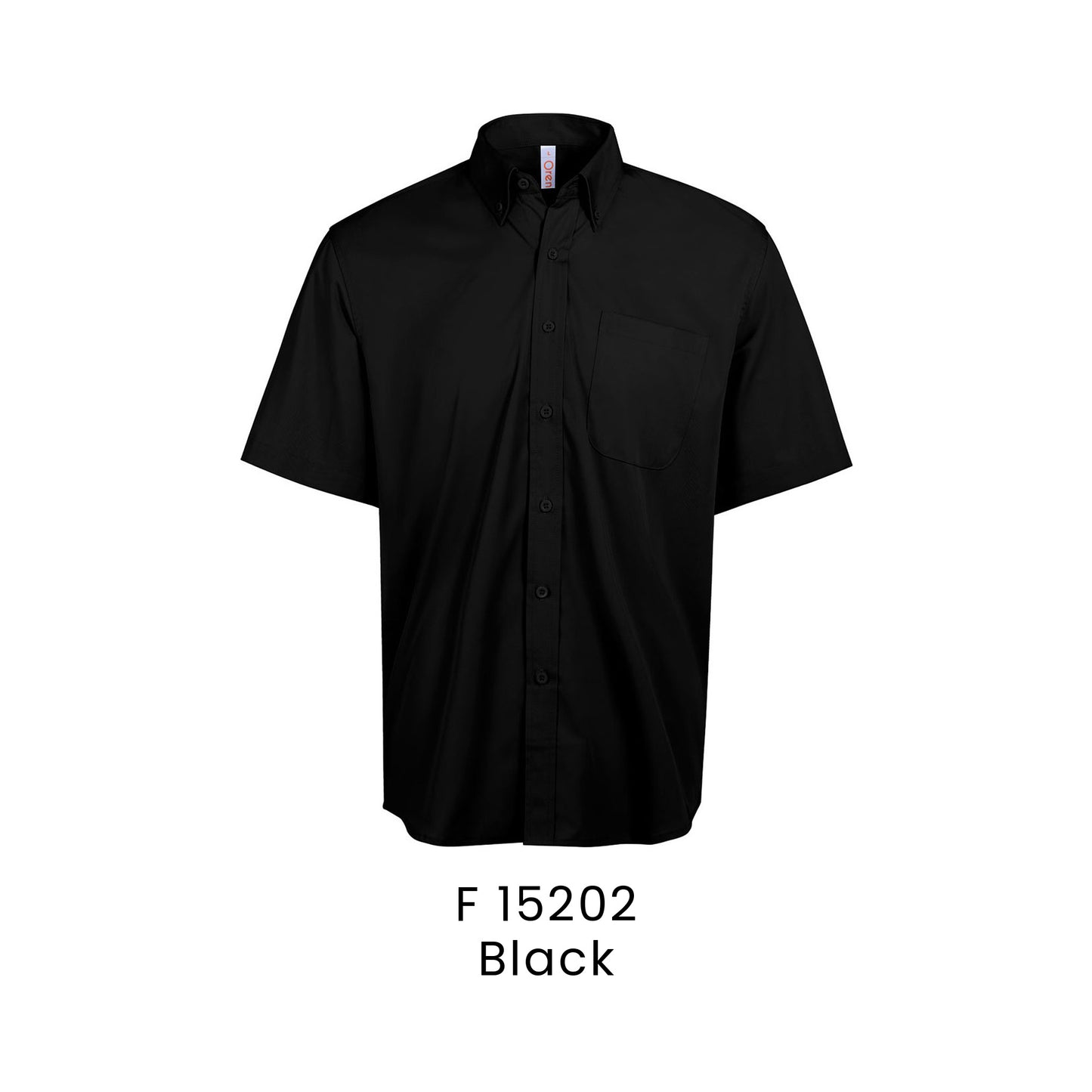 F 15202 Black - F152 corporate uniform shirt