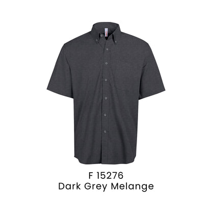 F 15276 Dark Grey Melange - F152 corporate uniform shirt