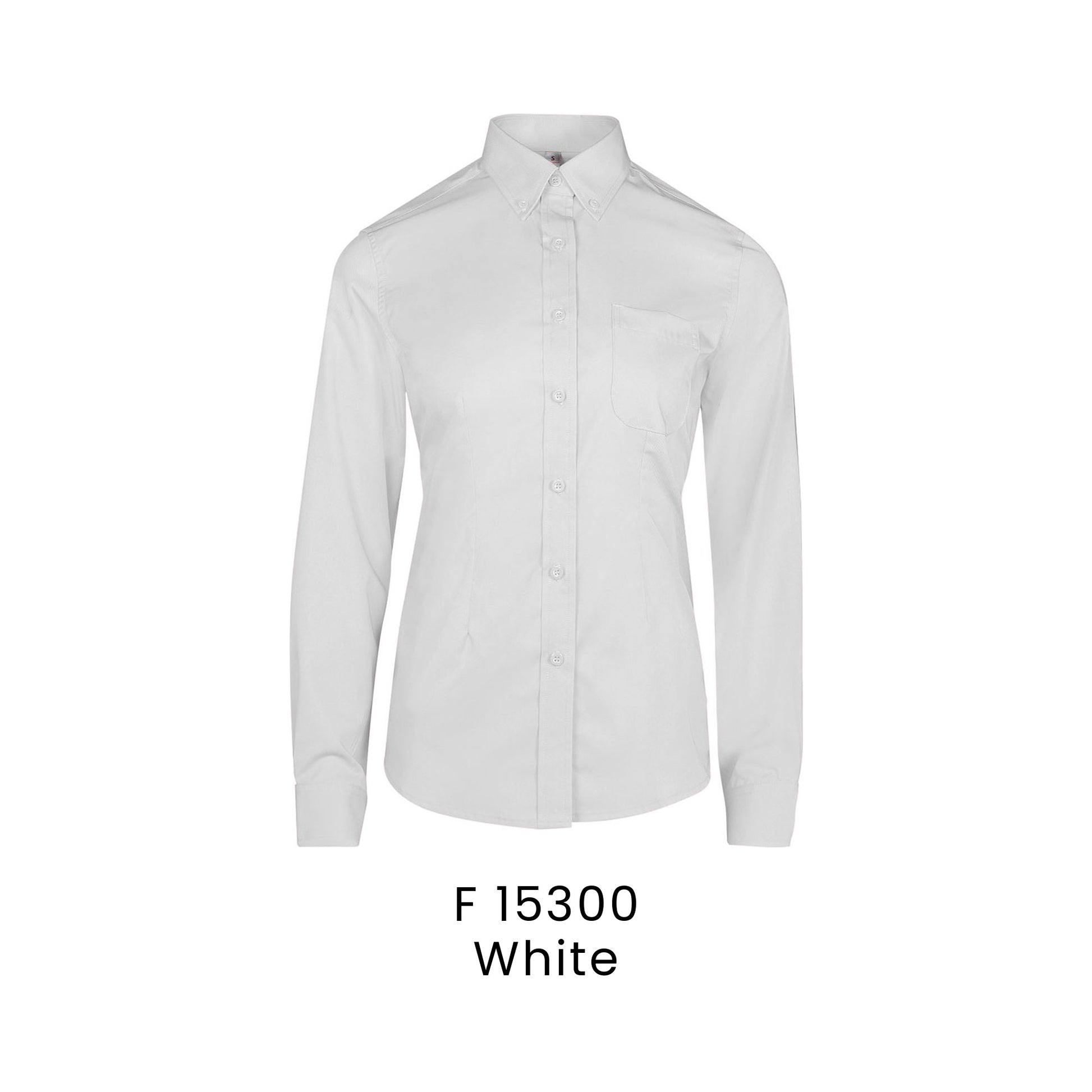 F 15300 White - F153 corporate uniform shirt