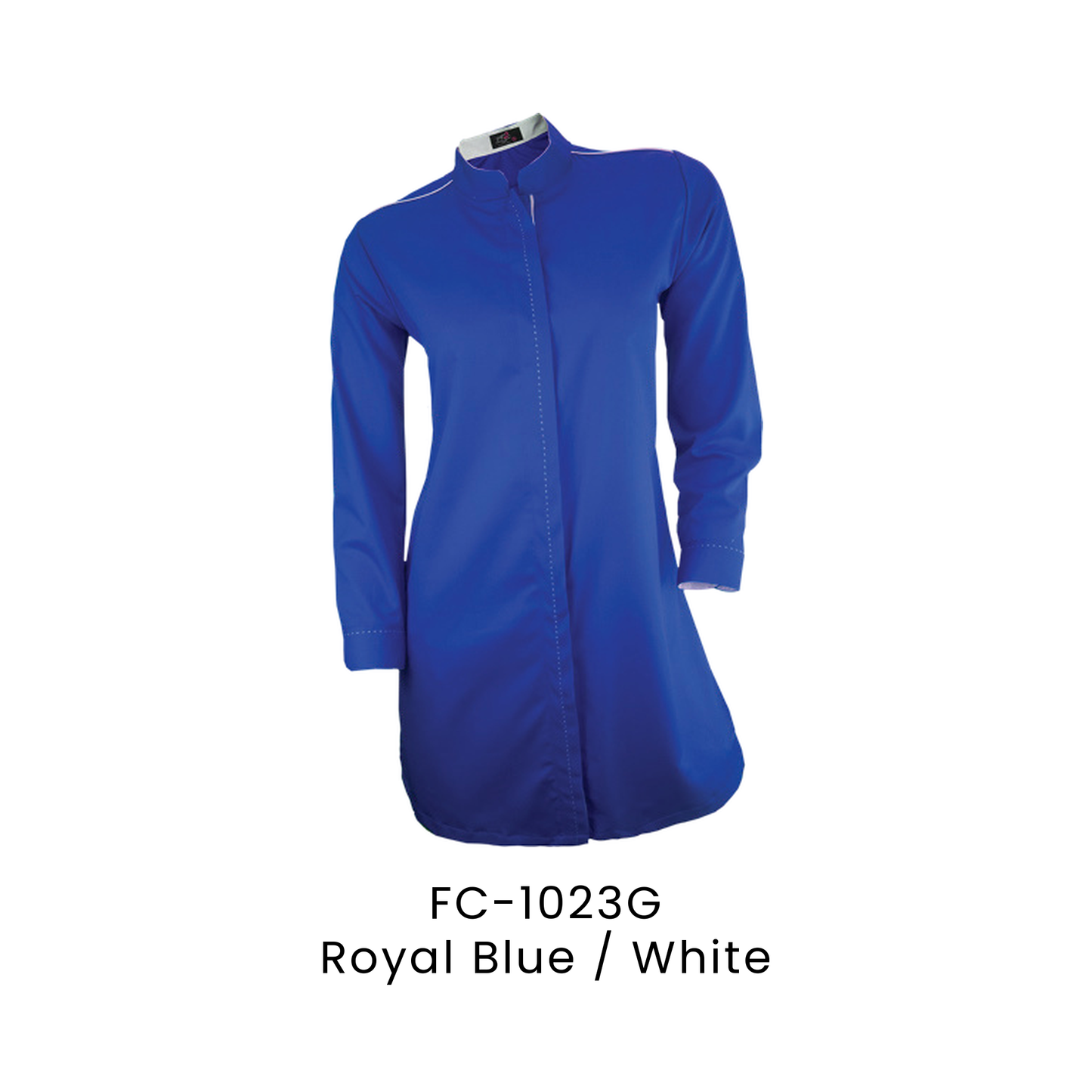 Corporate Uniform - Muslimah Long Sleeve 170gsm | Royal Blue / White | FC-1023G | Artiztee