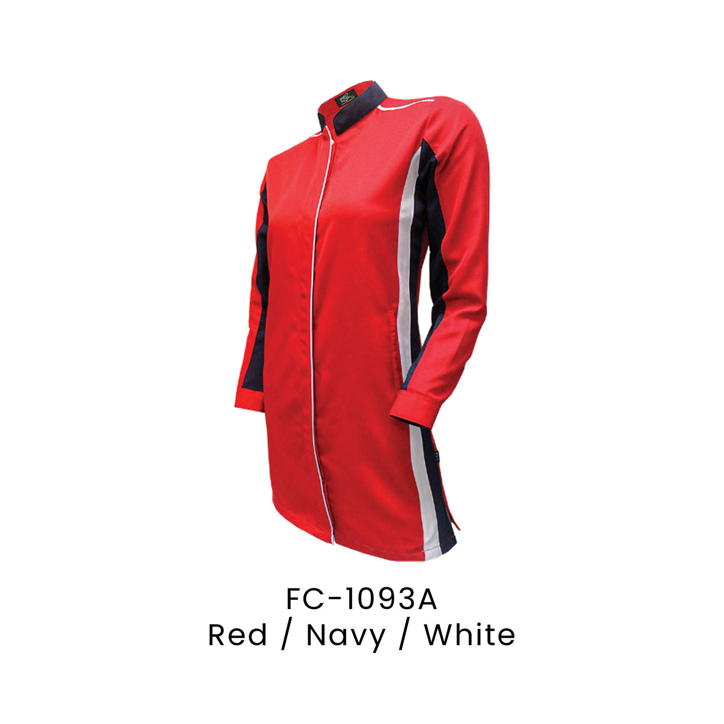 Corporate Uniform - Muslimah Long Sleeve 170gsm | Red / Navy / White | FC-1093A | Artiztee