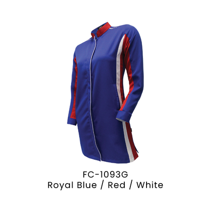 Corporate Uniform - Muslimah Long Sleeve 170gsm | Royal Blue / Red / White | FC-1093G | Artiztee
