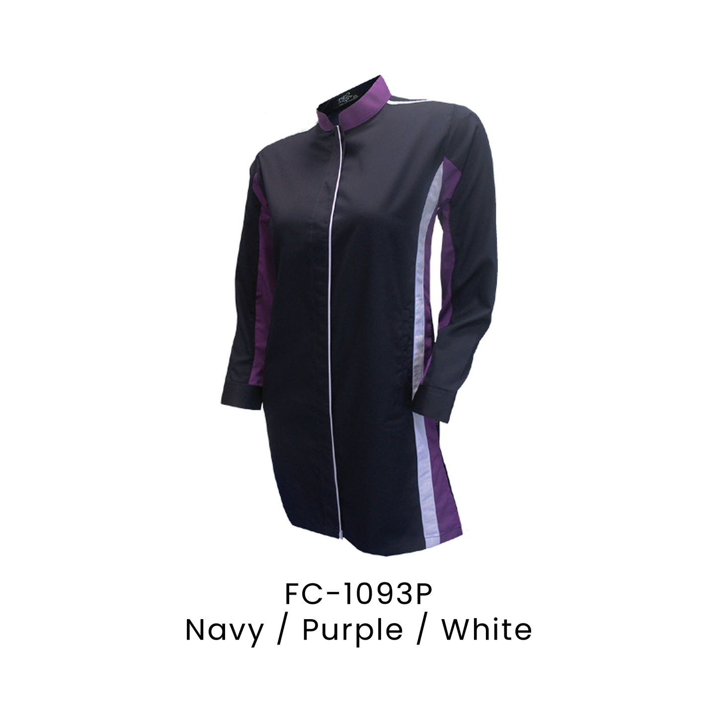 Corporate Uniform - Muslimah Long Sleeve 170gsm | Navy / Purple / White | FC-1093P | Artiztee