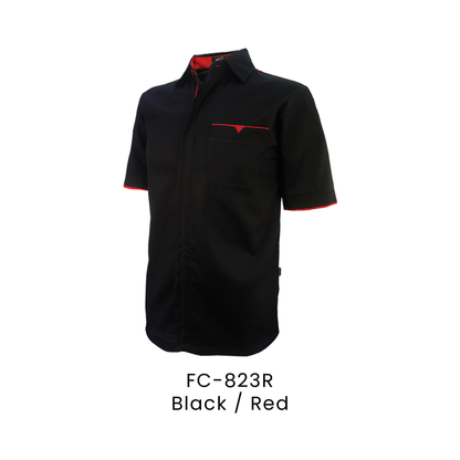 Corporate Uniform - Unisex Short Sleeve 170gsm | Black / Red | FC-823R | Artiztee