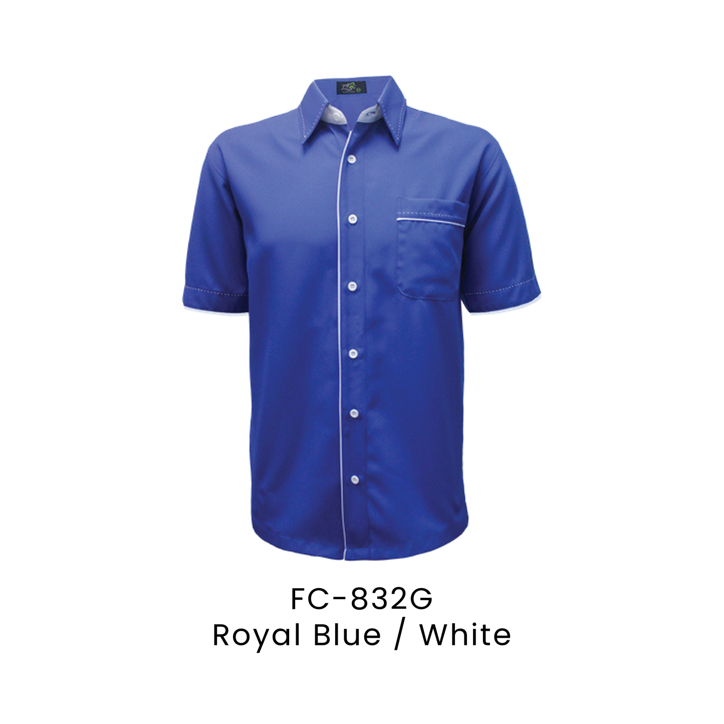Corporate Uniform - Unisex Short Sleeve 170gsm | Royal Blue / White | FC-832G | Artiztee