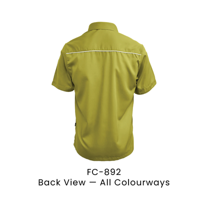 Corporate Uniform - Unisex Short Sleeve 170gsm | Back view, shared across all colourways — the trim colour shown is one example | FC-892 | Artiztee