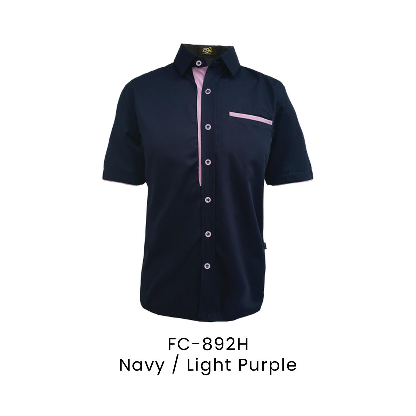 Corporate Uniform - Unisex Short Sleeve 170gsm | Navy / Light Purple | FC-892H | Artiztee