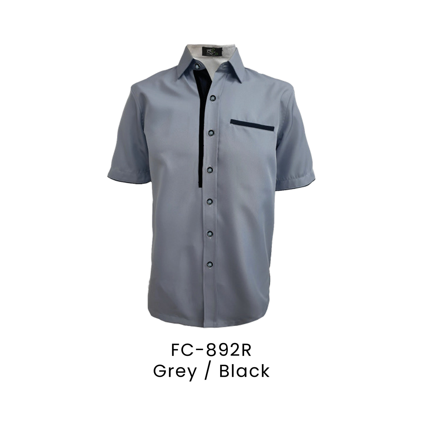 Corporate Uniform - Unisex Short Sleeve 170gsm | Grey / Black | FC-892R | Artiztee