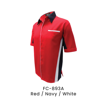 Corporate Uniform - Unisex Short Sleeve 170gsm | Red / Navy / White | FC-893A | Artiztee