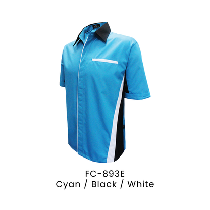 Corporate Uniform - Unisex Short Sleeve 170gsm | Cyan / Black / White | FC-893E | Artiztee