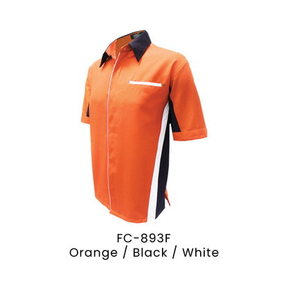 Corporate Uniform - Unisex Short Sleeve 170gsm | Orange / Black / White | FC-893F | Artiztee