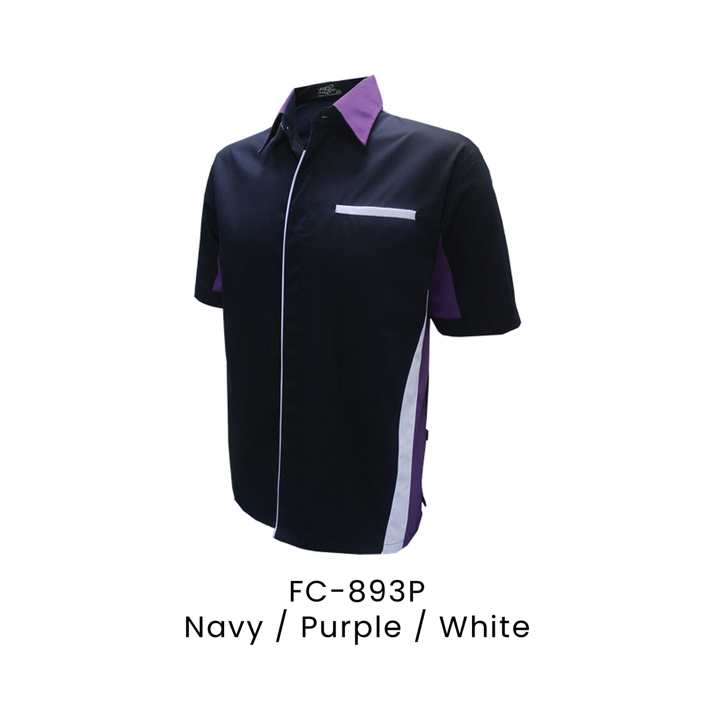 Corporate Uniform - Unisex Short Sleeve 170gsm | Navy / Purple / White | FC-893P | Artiztee