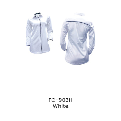 FC-903H White - FC-903H female long sleeve corporate uniform shirt