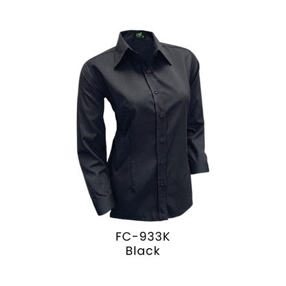 Corporate Uniform - Female Long Sleeve 170gsm | Black | FC-933K | Artiztee