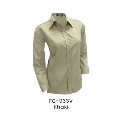 Corporate Uniform - Female Long Sleeve 170gsm | Khaki | FC-933V | Artiztee