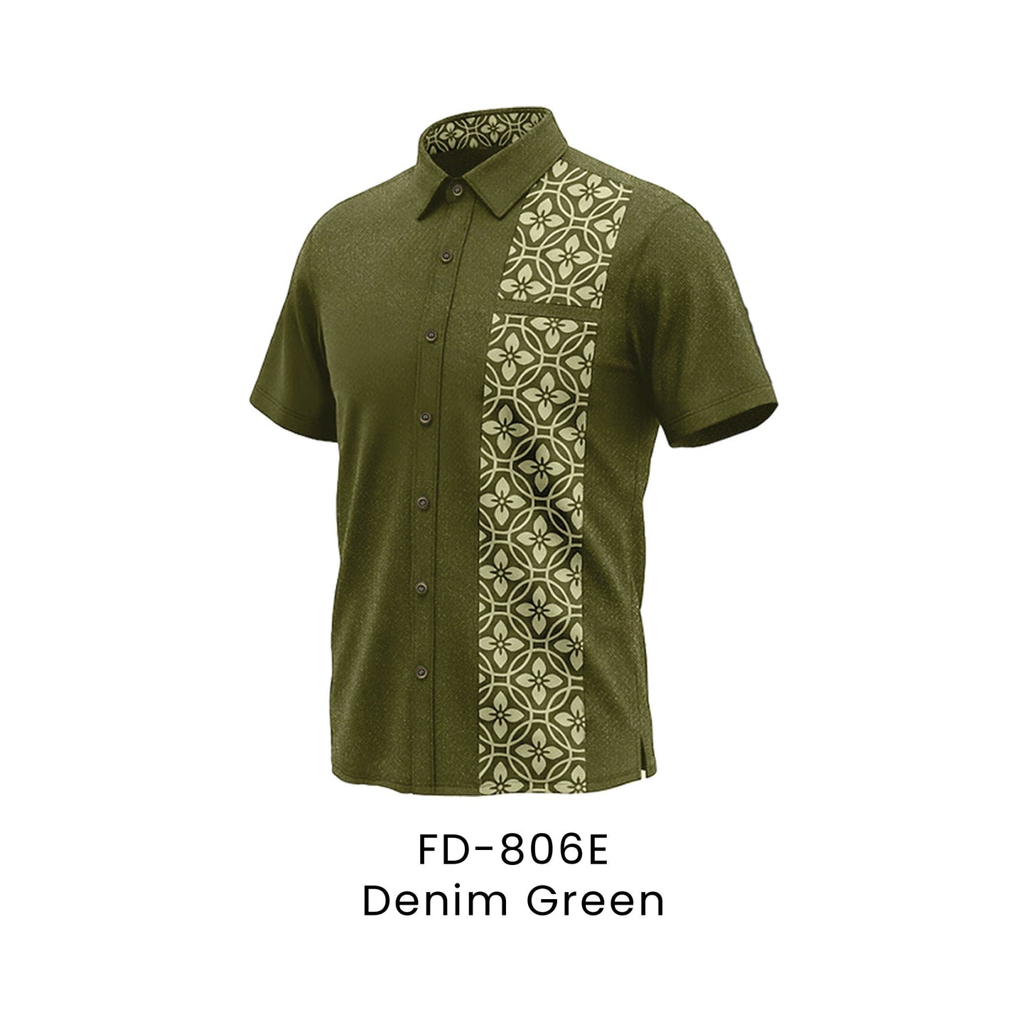 FD-806E Denim Green - FD-806 unisex corporate uniform shirt