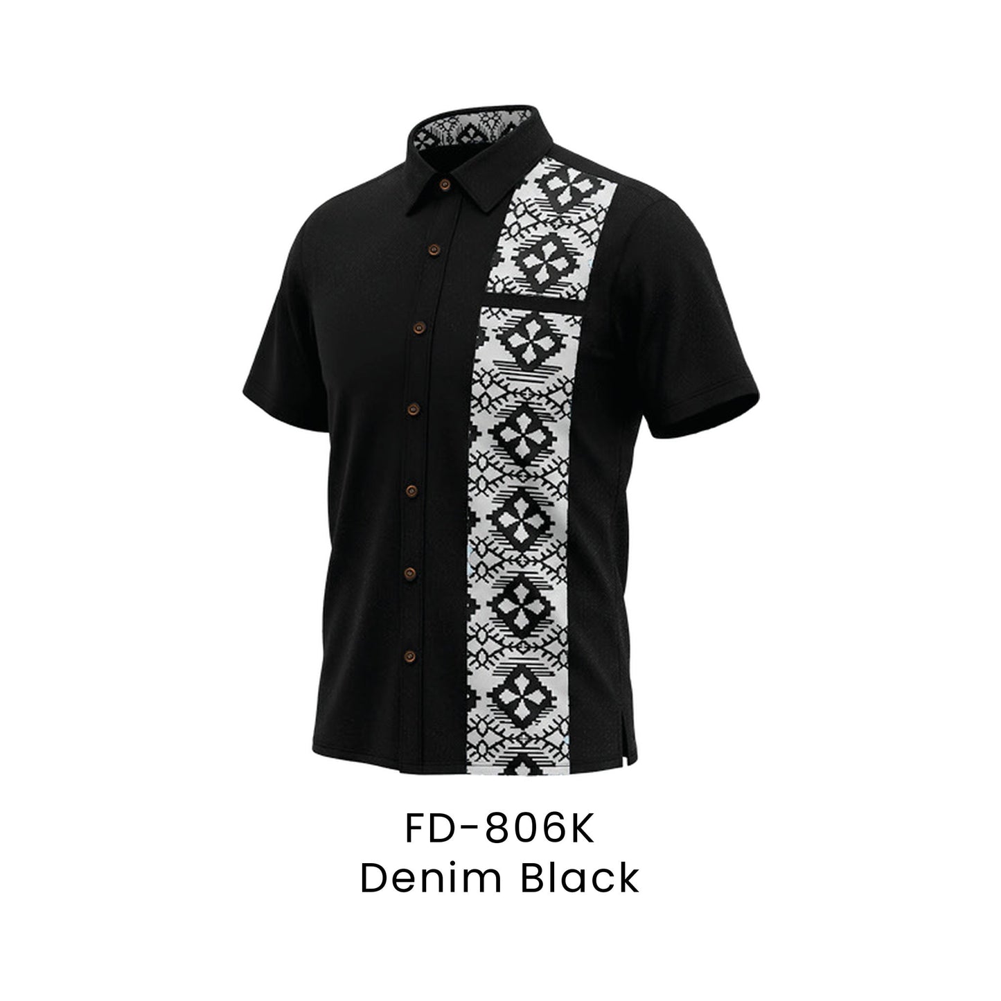 FD-806K Denim Black - FD-806 unisex corporate uniform shirt