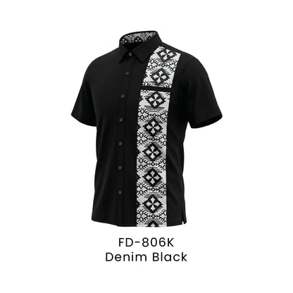 FD-806K Denim Black - FD-806 unisex corporate uniform shirt