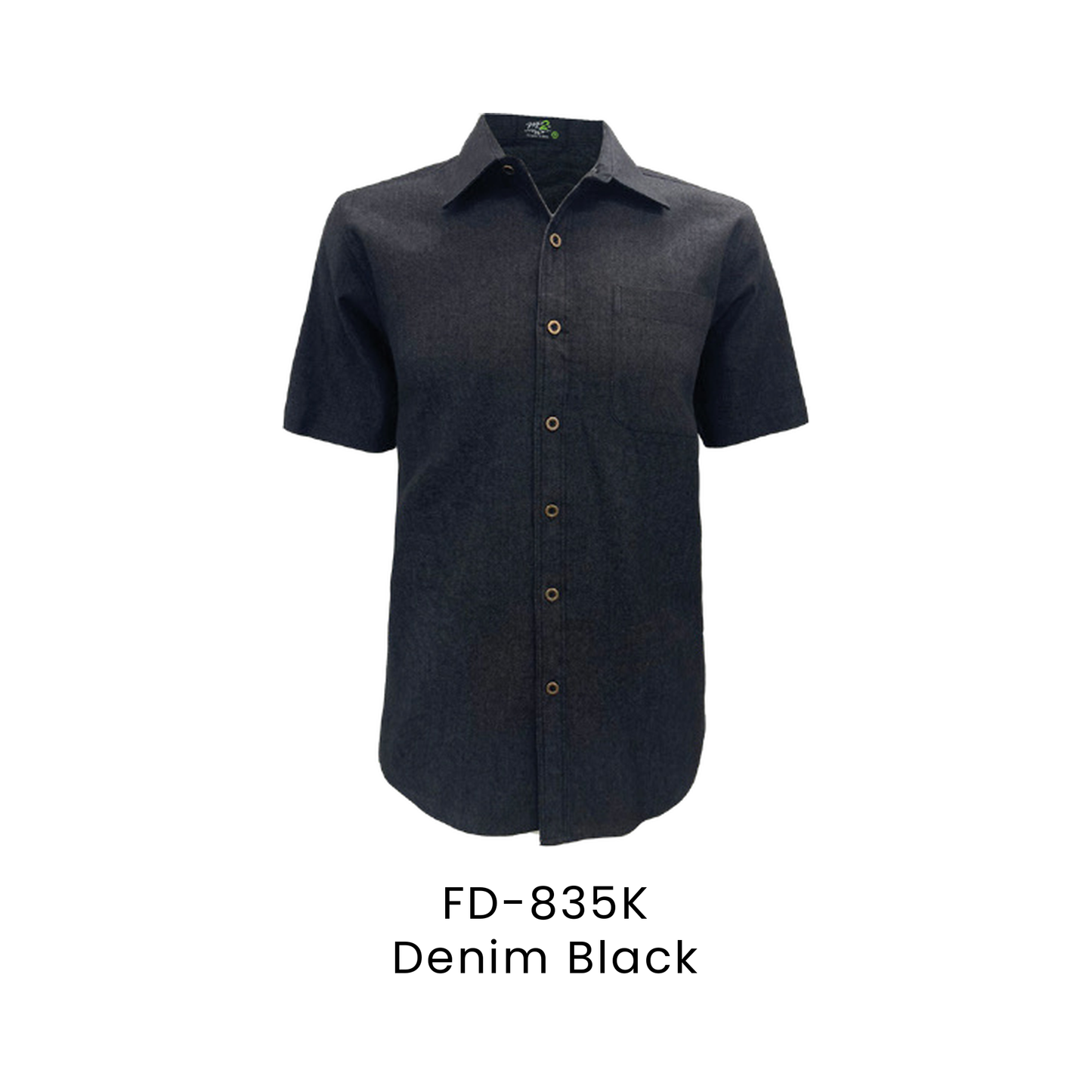 Corporate Uniform - Unisex Short Sleeve Denim 200gsm | Denim Black | FD-835K | Artiztee