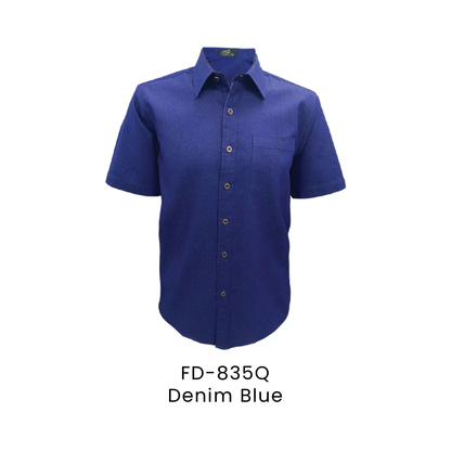 Corporate Uniform - Unisex Short Sleeve Denim 200gsm | Denim Blue | FD-835Q | Artiztee