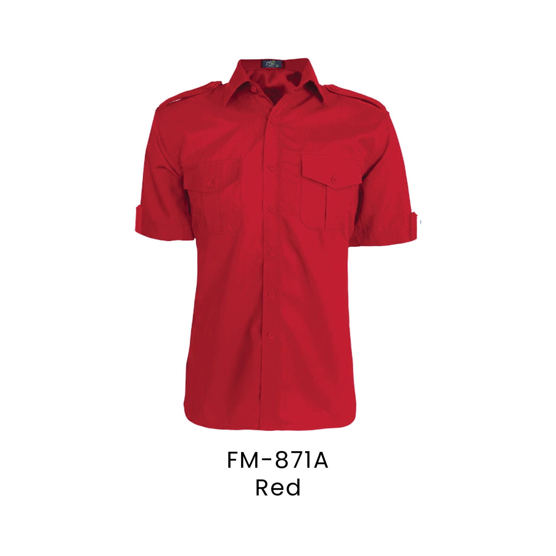 Corporate Uniform - Polymono Workwear | FM-871 Unisex Short Sleeves | Red | FM-871A | Artiztee