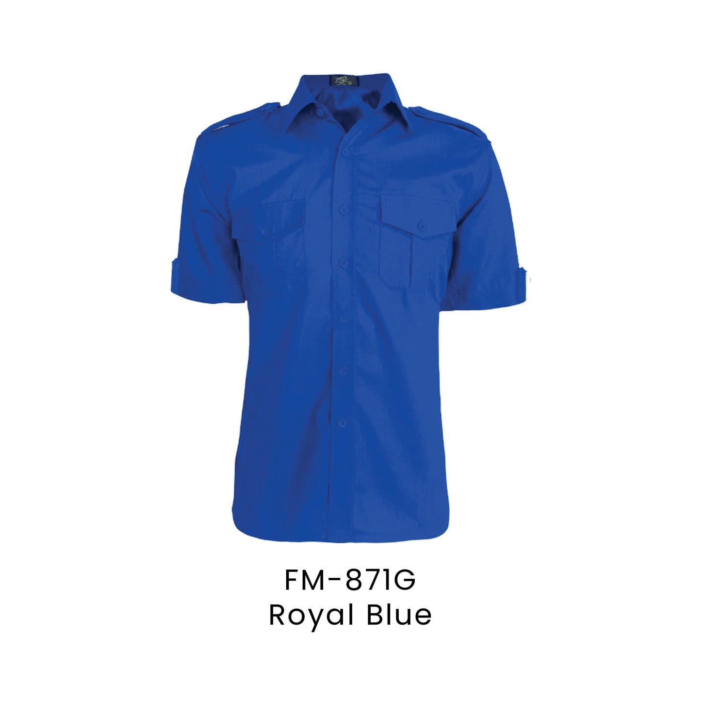 Corporate Uniform - Polymono Workwear | FM-871 Unisex Short Sleeves | Royal Blue | FM-871G | Artiztee