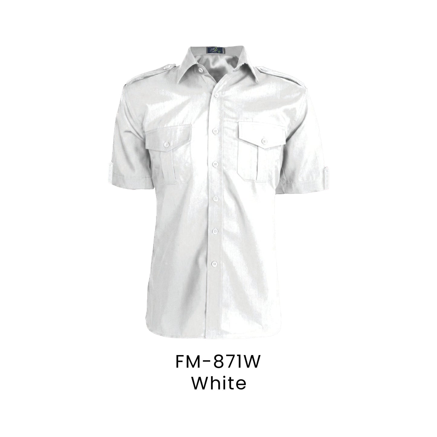Corporate Uniform - Polymono Workwear | FM-871 Unisex Short Sleeves | White | FM-871W | Artiztee