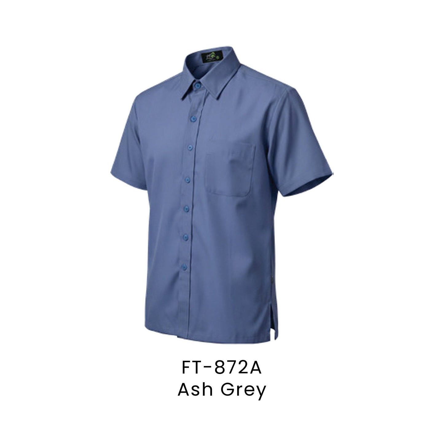 FT-872A Ash Grey - FT-872 unisex corporate uniform shirt