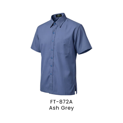 FT-872A Ash Grey - FT-872 unisex corporate uniform shirt
