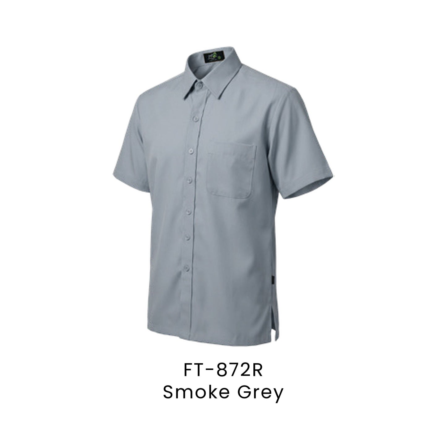 FT-872R Smoke Grey - FT-872 unisex corporate uniform shirt