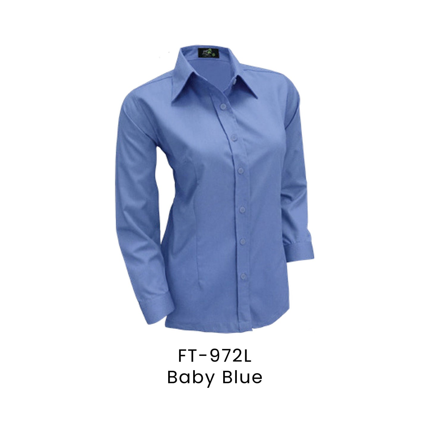 FT-972L Baby Blue - FT-972 female corporate uniform shirt
