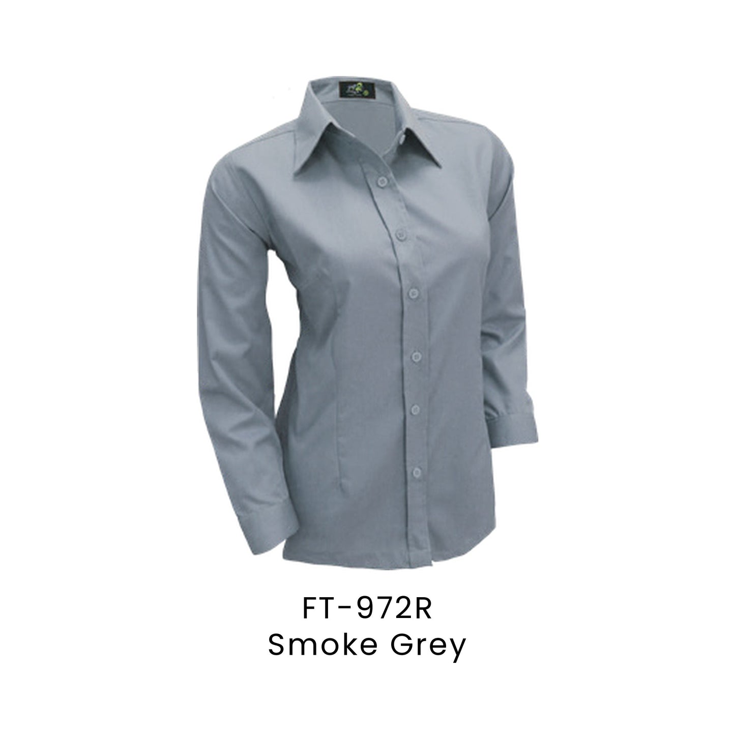 FT-972R Smoke Grey - FT-972 female corporate uniform shirt