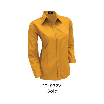 FT-972V Gold - FT-972 female corporate uniform shirt