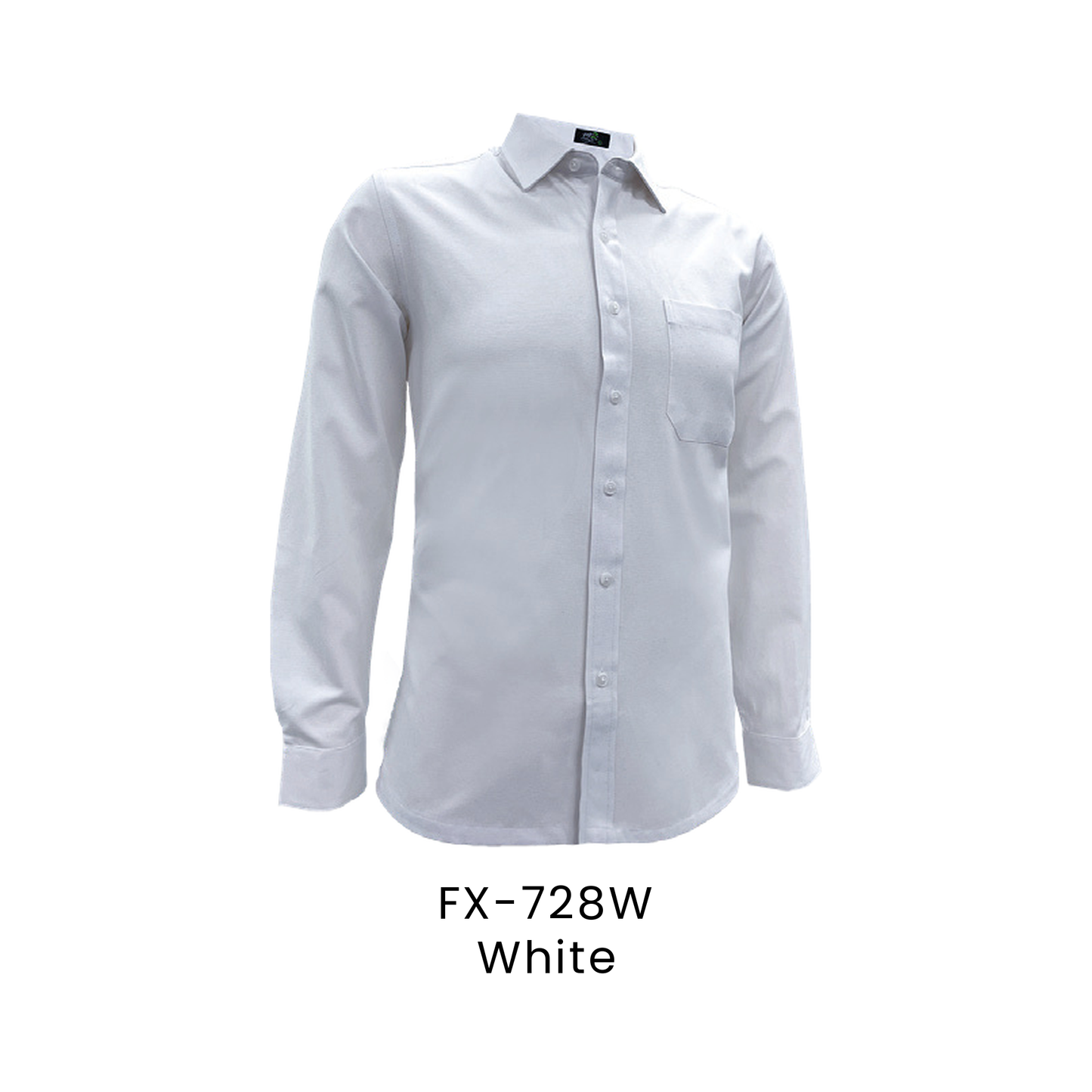 Corporate Uniform - Unisex Long Sleeve Oxford 160gsm | White | FX-728W | Artiztee