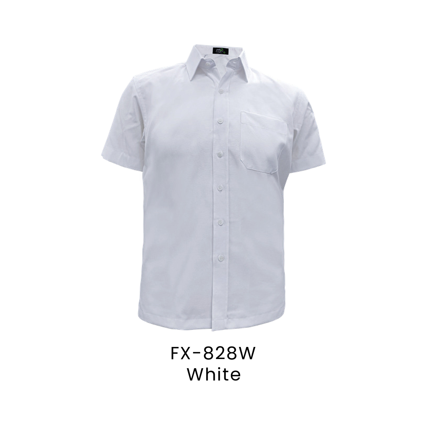 Corporate Uniform - Unisex Short Sleeve Oxford 160gsm | White | FX-828W | Artiztee