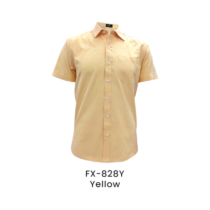Corporate Uniform - Unisex Short Sleeve Oxford 160gsm | Yellow | FX-828Y | Artiztee