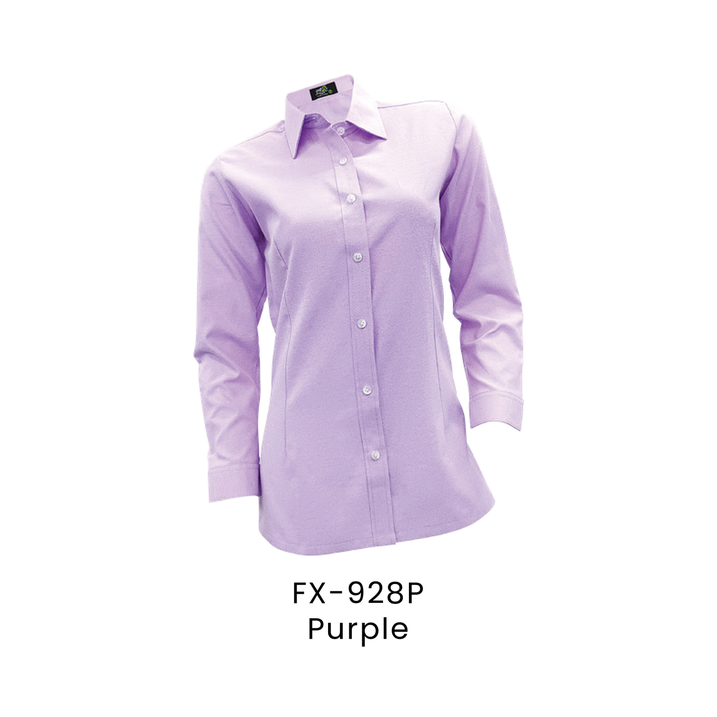 Corporate Uniform - Female Long Sleeve Oxford 160gsm | Purple | FX-928P | Artiztee