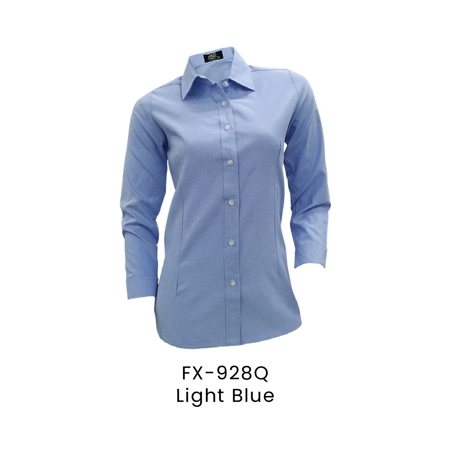 Corporate Uniform - Female Long Sleeve Oxford 160gsm | Light Blue | FX-928Q | Artiztee