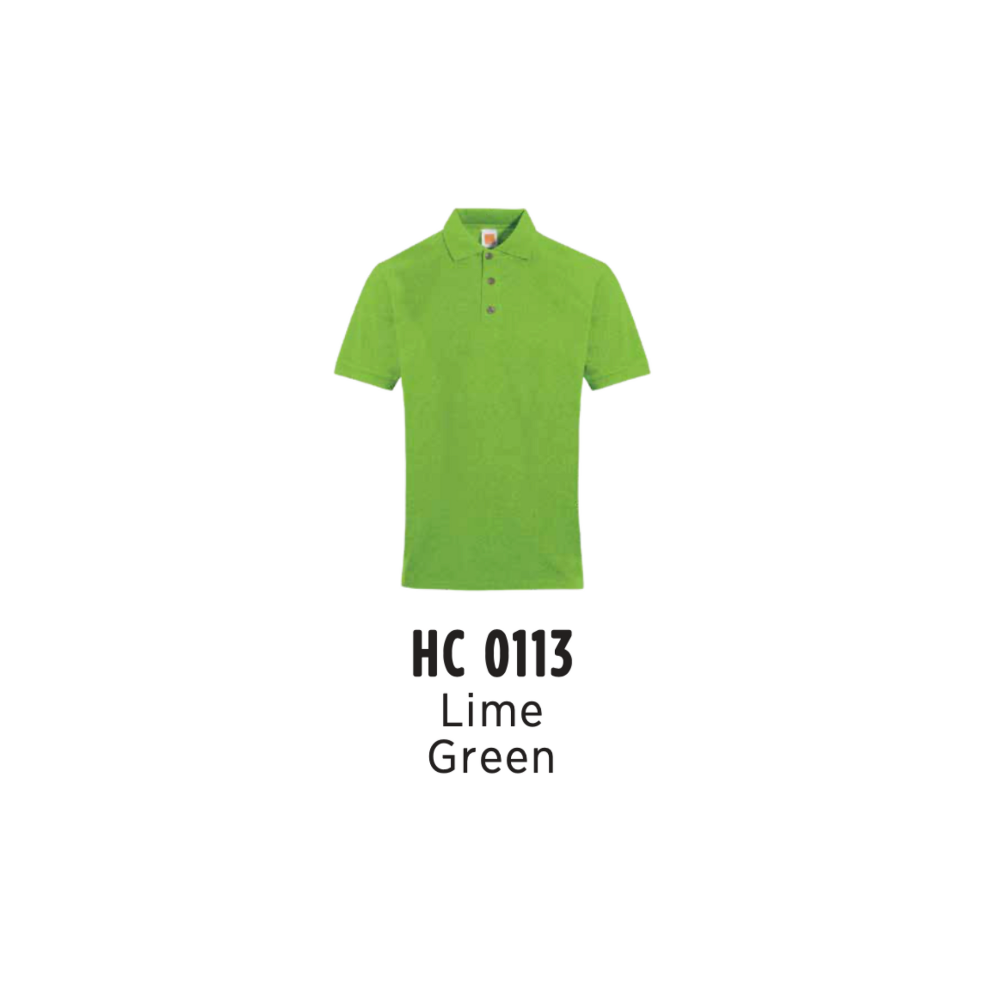 Custom Polo - Unisex CVC Honeycomb Short Sleeve Polo Shirt | Plain | Lime Green | HC0113