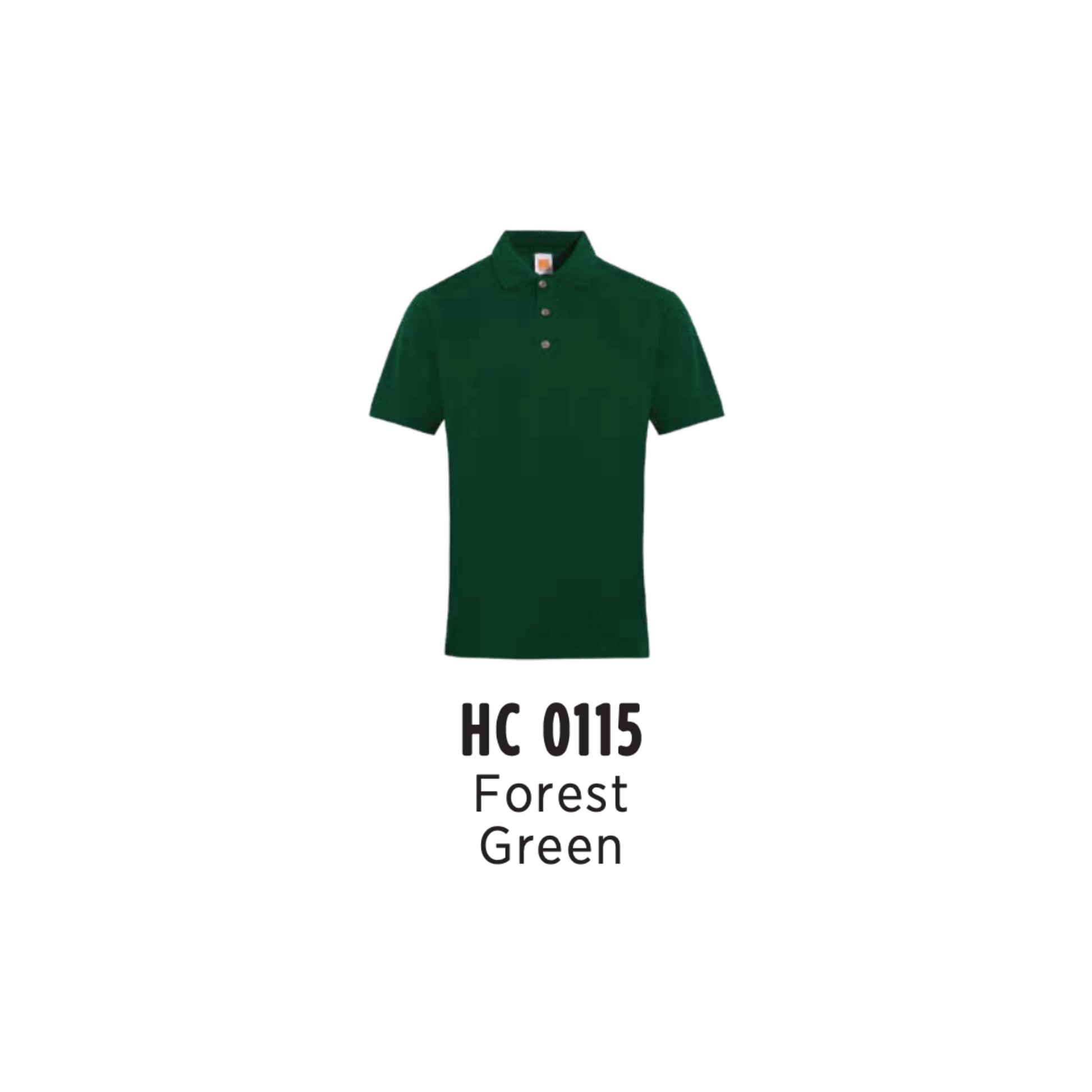 Custom Polo - Unisex CVC Honeycomb Short Sleeve Polo Shirt | Plain | Forest Green | HC0115