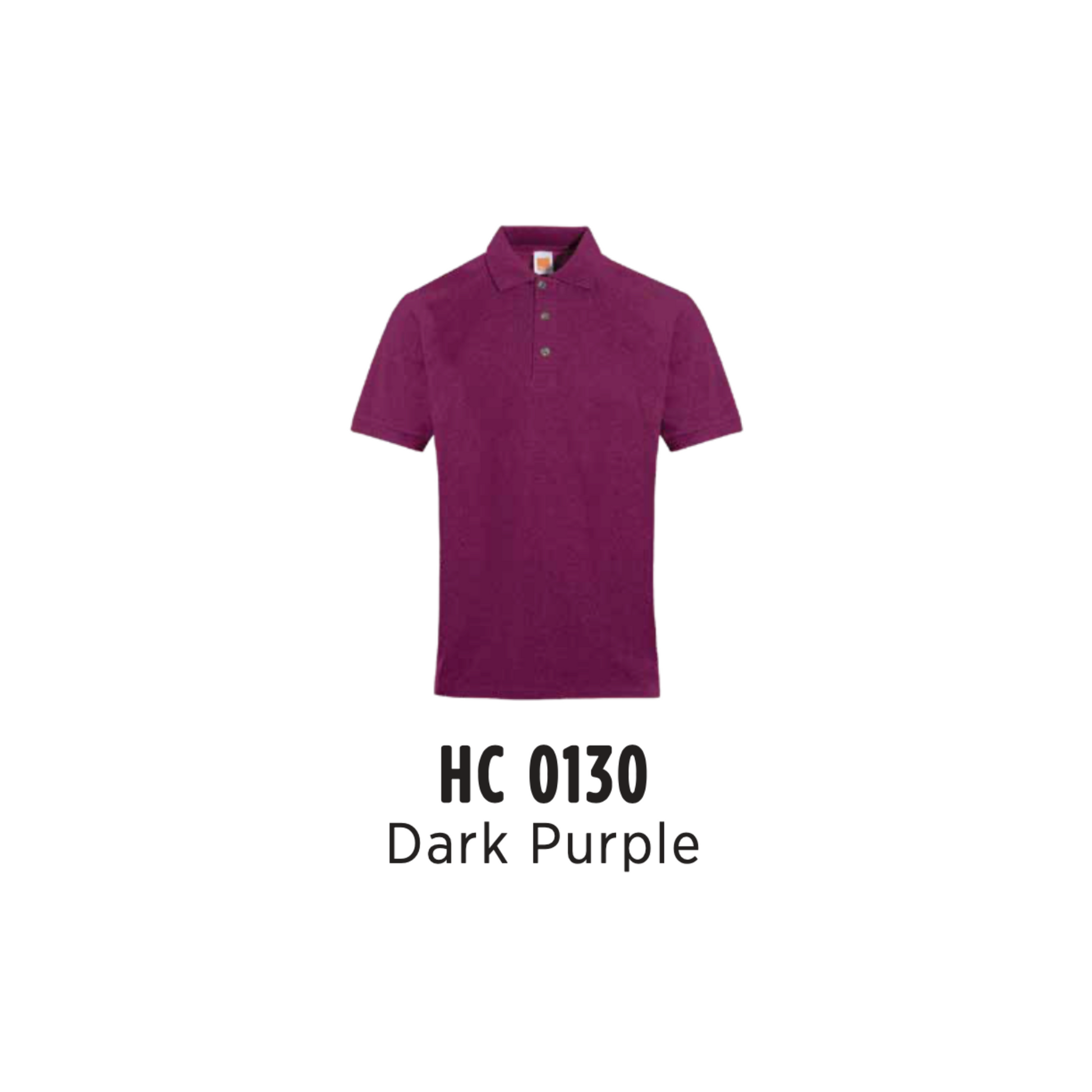 Custom Polo - Unisex CVC Honeycomb Short Sleeve Polo Shirt | Plain | Dark Purple | HC0130