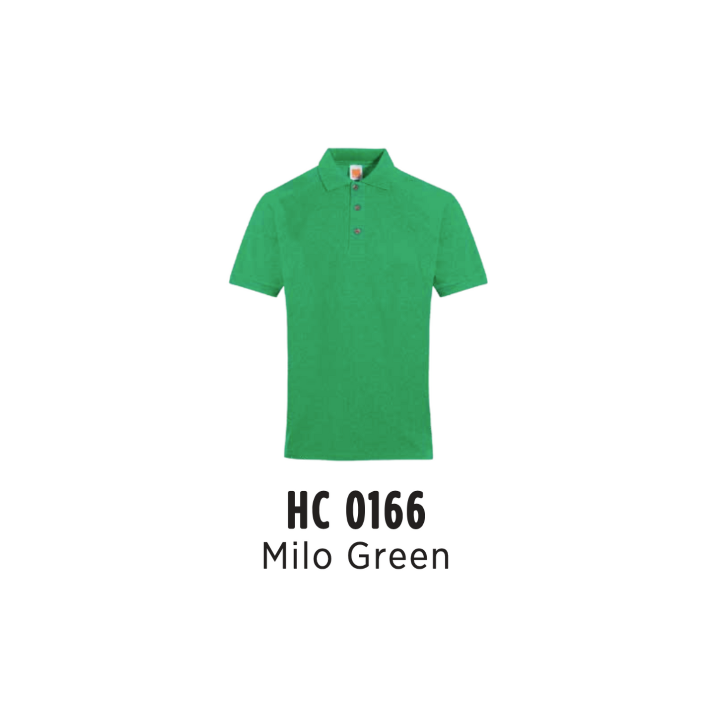 Custom Polo - Unisex CVC Honeycomb Short Sleeve Polo Shirt | Plain | Milo Green | HC0166