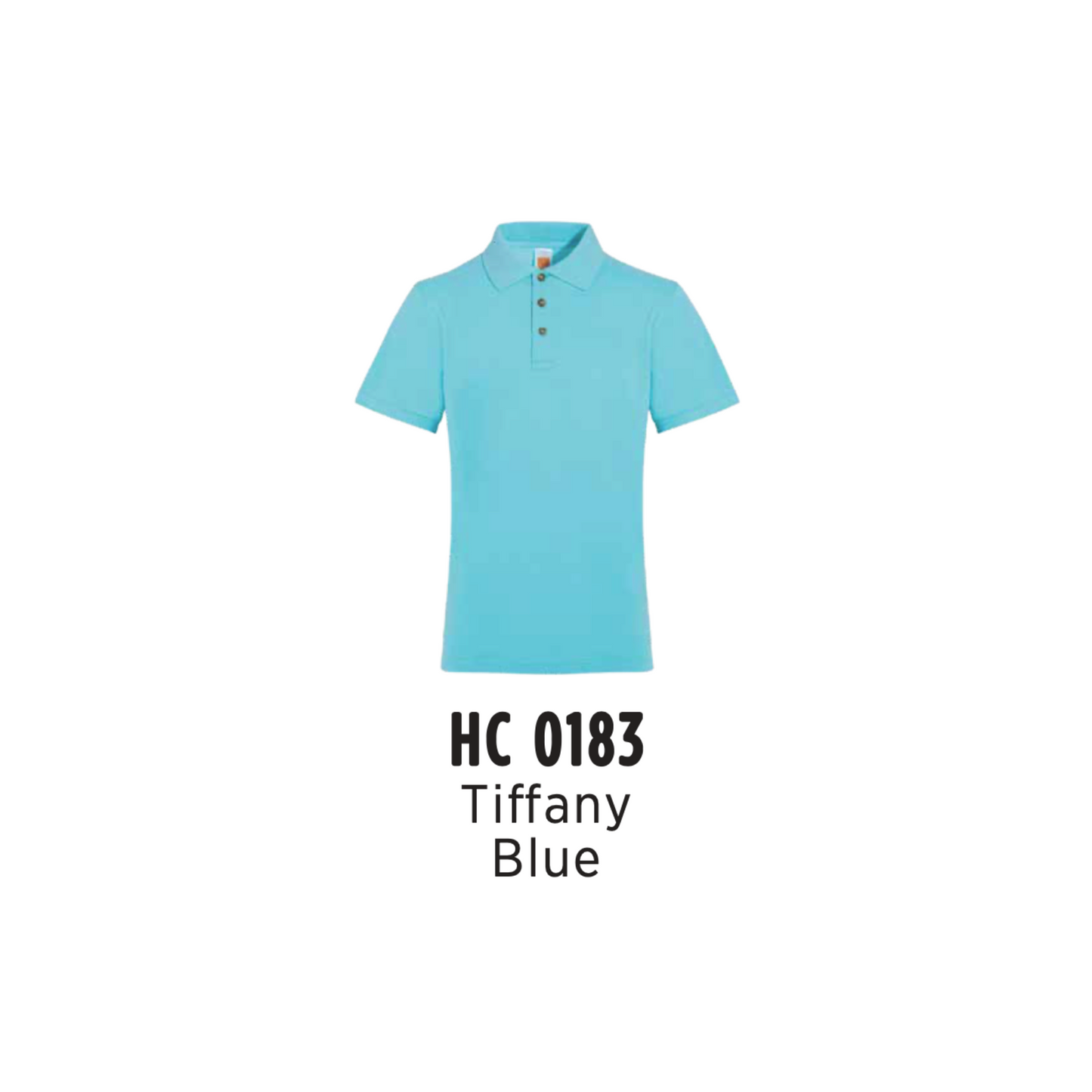 Custom Polo - Unisex CVC Honeycomb Short Sleeve Polo Shirt | Plain | Tiffany Blue | HC0183