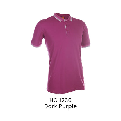 HC 1230 Dark Purple - HC12 honeycomb polo shirt