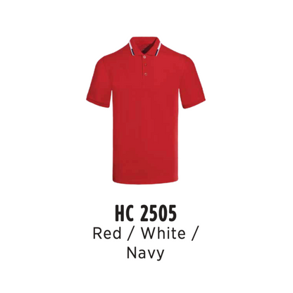 hc2505-custom-polo-unisex-cvc-honeycomb-red-white-navy