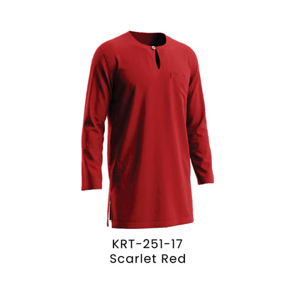 Kurta Teluk Belanga - Toyobo | 170gsm | KRT-251 Regular Fit | Scarlet Red | KRT-251-17 | Artiztee