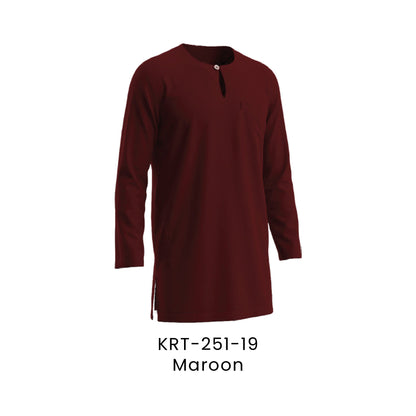 Kurta Teluk Belanga - Toyobo | 170gsm | KRT-251 Regular Fit | Maroon | KRT-251-19 | Artiztee