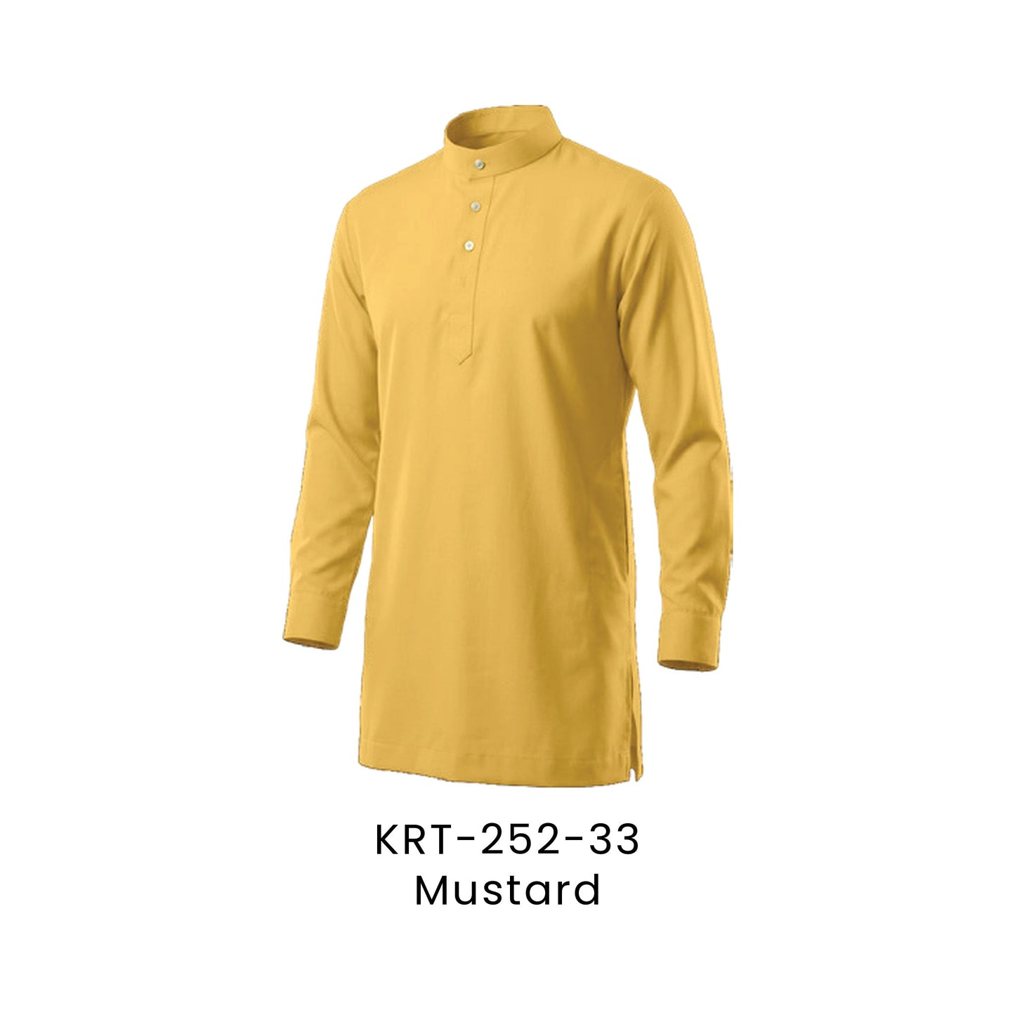 Kurta Cekak Musang - Toyobo | 170gsm | KRT-252 Regular Fit | Mustard | KRT-252-33 | Artiztee